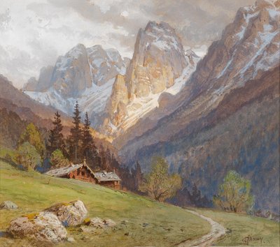 Der Wilde Kaiser bei Kufstein von Georg Janny